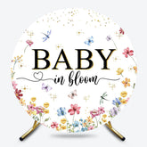 Lofaris Colorful Wildflower Baby In Bloom Round Backdrop